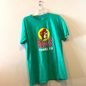 Unisex Green short sleeve crew neck Buc-Ees Temple, Texas Shirt XL